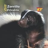  2023 Calendario Zorrillo: 12 Meses, Tamaño 21,5x21,5 cm, con festivos en españa, ideas de regalo de aniversario para hombre, mujer, madre, padre.