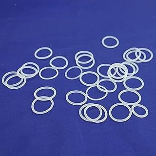 STRAFBRG Junta tórica de Goma de Silicona de Grado alimenticio, Color Blanco, 1 mm OD, 4-40 mm, (tamaño: 13 mm x 1 mm, 30 Unidades)(36mmx1mm 5pcs)