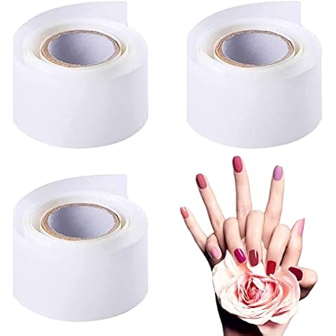Basetousual 3 Pieces Fibreglass Nail Repair, Nail Glue Stickers, Silk Fibreglass Nail Extensions, for Nail Studios, Nail Schools, Home Nail Lovers, Nail Salons (White) Cover