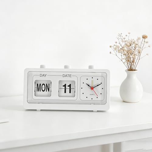 Reloj despertador digital compacto de sobremesa con termómetro 4