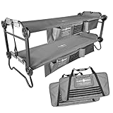 Disc-O-Bed Large Outfitter – Special Edition, with 2 Side Organizers, Grey