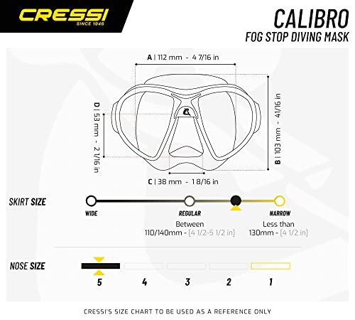 Cressi Calibro Low Volume Masks, Green/Green by CRESSI - Used condition - Image 5