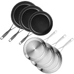 SILBERTHAL – SILBERTHAL Edelstahlpfannen Set 6-tlg 28 cm Unbeschichtet & 