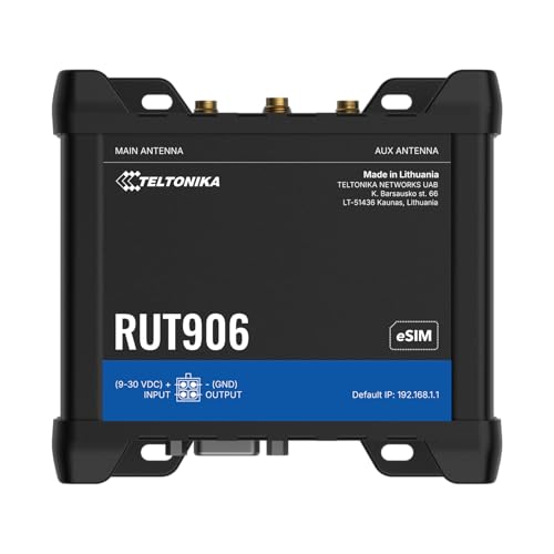 Teltonika RUT906 Routeur 4G Double SIM avec Failover Automatique et Localisation GNSS