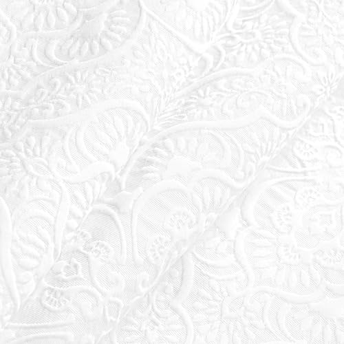 Superior 3 Piece Bedspread Set, Home Bed Decor, Decorative Bed Spread, 2 Pillow Shams, Medium Weight Blanket, Floral Matelasse Coverlet, Bedding Essentials, Enzy Collection, King, White by SUPERIOR - Image 6