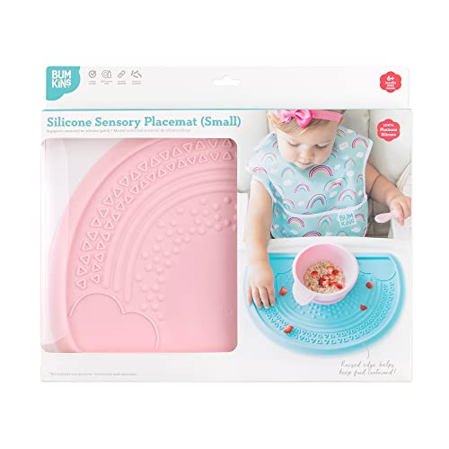 Set de table sensoriel pour alimentation de bébé et sevrage à LED avec ventouse fixe