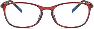 Unisex Glasses Frame Retro Red Oval Full Frame Decoration Prescription Glasses