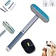 Yigoo 3-in-1 Multifunktion Tierhaarentferner,Wiederverwendbar Waschbar Antistatische Fellentferner mit langem Griff für Katze & Hund,Auto,Möbel,Teppich*1