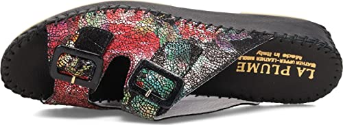 La Plume Women's, Jen Sandal Black Multi 38 M #TOP4