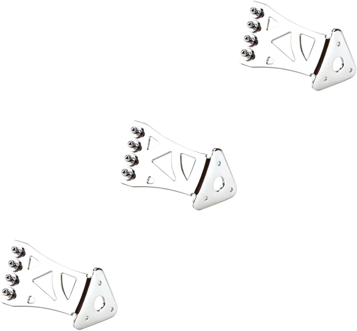 ibasenice 3pcs Banjo Tailpiece String Instruments Durable Design Enhances Intonation and Volume Essential Accessory for Banjo Players Easy String Replacement