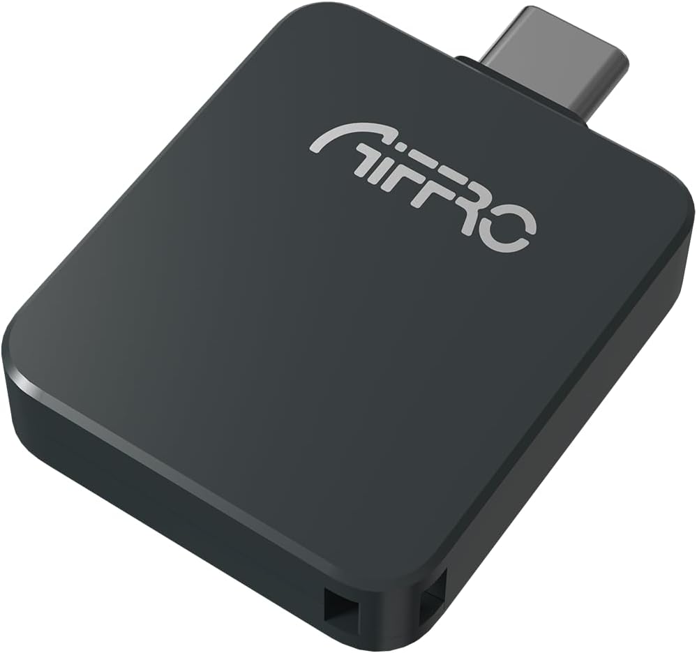 Aiffro P20 Mini Portable Solid State Drive for Lightning & Type-C, Supports ProRes, Up to 1000MB/S, for iPhone, iPad, Mac and PC, Compact and Durable Storage Solution.
