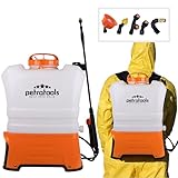 PetraTools Battery Powered Backpack Sprayer - Lawn Sprayers in Lawn and Garden Professional Electric Sprayer, 4-Gallon Battery Powered Sprayer, Multiple Nozzles & Ultra Life Lithium Battery - HD4050