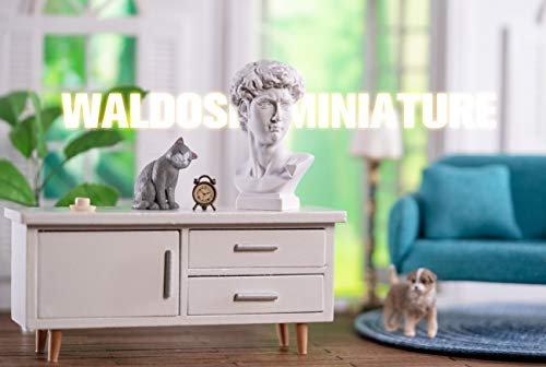 Set de 10 bustos decorativos de grandes compositores y figuras clásicas miniatura 6