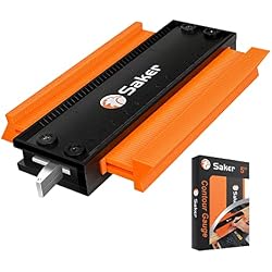 Saker Contour Gauge (5 Inch Lock) Profile Tool- Adjustable Lock-Precisely Copy Irregular Shape Duplicator -Irregular Welding Woodworking Tracing - Must Have Tool for DIY Handyman, Construction