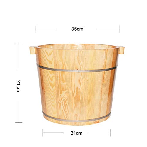 Baño de pies de madera para spa y masaje miniatura 2