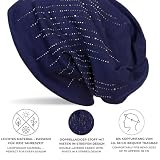 styleBREAKER damska czapka beanie z dżetami,Curry