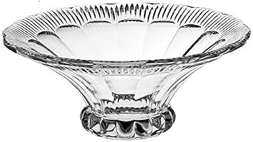 CRISTALICA Glass Bowl Old Fashion Imperial 35.5 cm Fruit Bowl Decoration Lead Crystal