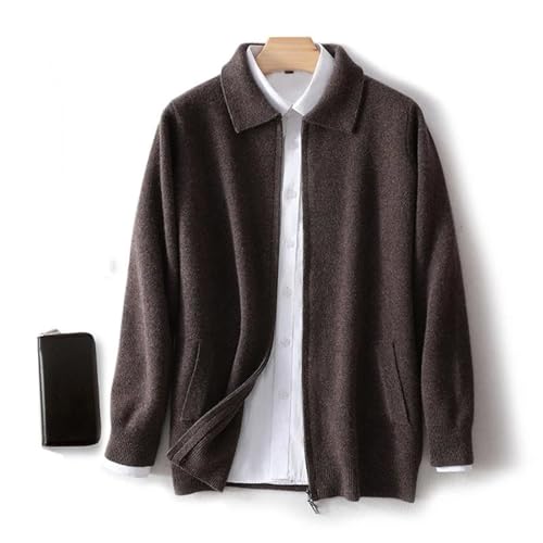 Mens Cardigan Winter Loose Knitted Wool Sweater Lapel Thickened Plus Size Outerwear2