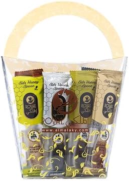 Honey Spoons, Boosts Metabolism, Free from any Preservatives, 100% Pure & Natural Honey - 10 Pieces (Mix Honey Spoon)