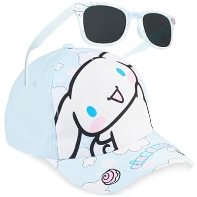 Hello Kitty Cinnamoroll Set Gafas de Sol y Gorra Niña, Protección UV400, Gorra Ajustable, Accesorios de Viaje, Sanrio Regalo para Niña (Azul Cinnamoroll) | Ya disponible en tu tienda friki favorita! En mundofriki.es!