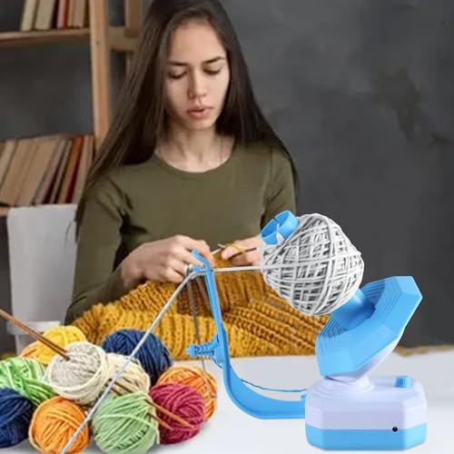 Bobinador de bolas de hilo para ganchillo eléctrico para recuperar lana 8