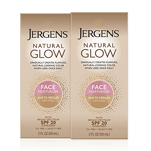 Jergens Natural Glow Self Tanner Face Moisturizer, SPF 20 Facial