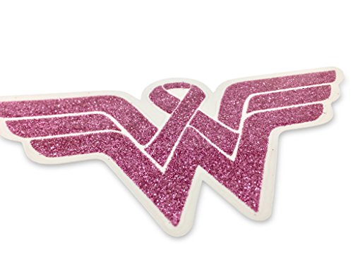 Breast Cancer Awareness Decal. Show Your Support and Strength with This Beautiful Glitter Covered Clear Viny Sticker. Display This for Yourself or Someone You Love. Fight Back!!!