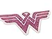 Wonder Woman Breast Cancer Awareness Decal. Show your support and strenght with this Beautiful Glitter Covered Clear Viny sticker. Display this for yourself or someone you love. Fight Back!!!