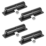 4-Set Barrel Gate Hinge 5 inches Heavy Duty Gate Hinge Weld-On Install Fence Gate Hinge 450 Lbs Capacity for Swing Door Trailer Ramp Gate, HG-209BK