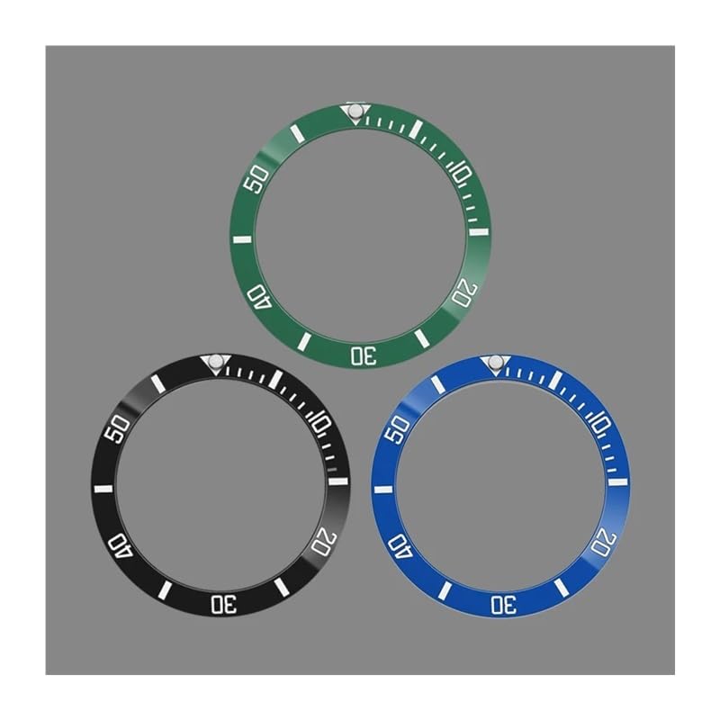 1 szt. 38 mm zakrzywiony pierścień z ceramiki świecącej w ciemności do koperty zegarka SUB GMT SKX007 SKX009 NH35 NH36, mechanizm męski
