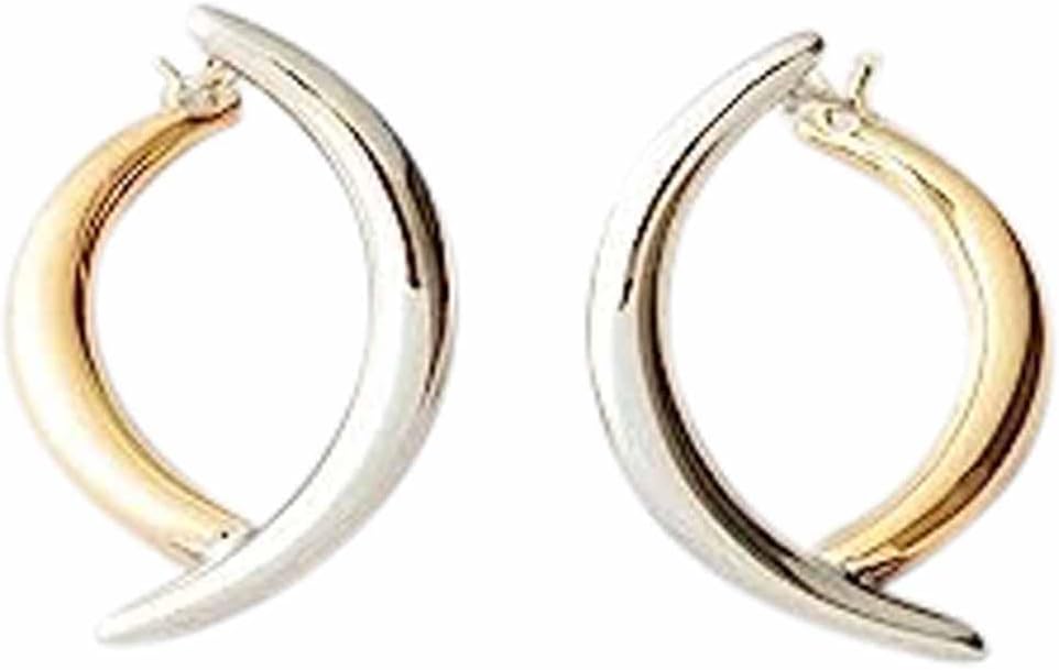 Jouete ゴールド サークルピアス サークルピアス アーチ コンビカラー（075691） ｜ women