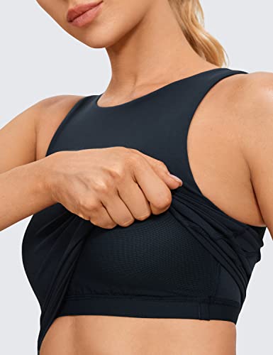 Image of CRZ YOGA Womens U Back Sports Bras | Light Support, Removable Pads, Yoga, Extremely Soft, U Back, Wide Straps, for Women