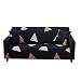 FAJIAYI Print Sofa Schonbezug,Hochelastischer Sofabezug für 3-Kissen-Couch 1 Stück Polyester Spandex Waschbarer Anti-Kratz-Möbelschutz mit elastischer Unterseite für Hunde Cat-A-Loveseat(145-185cm)