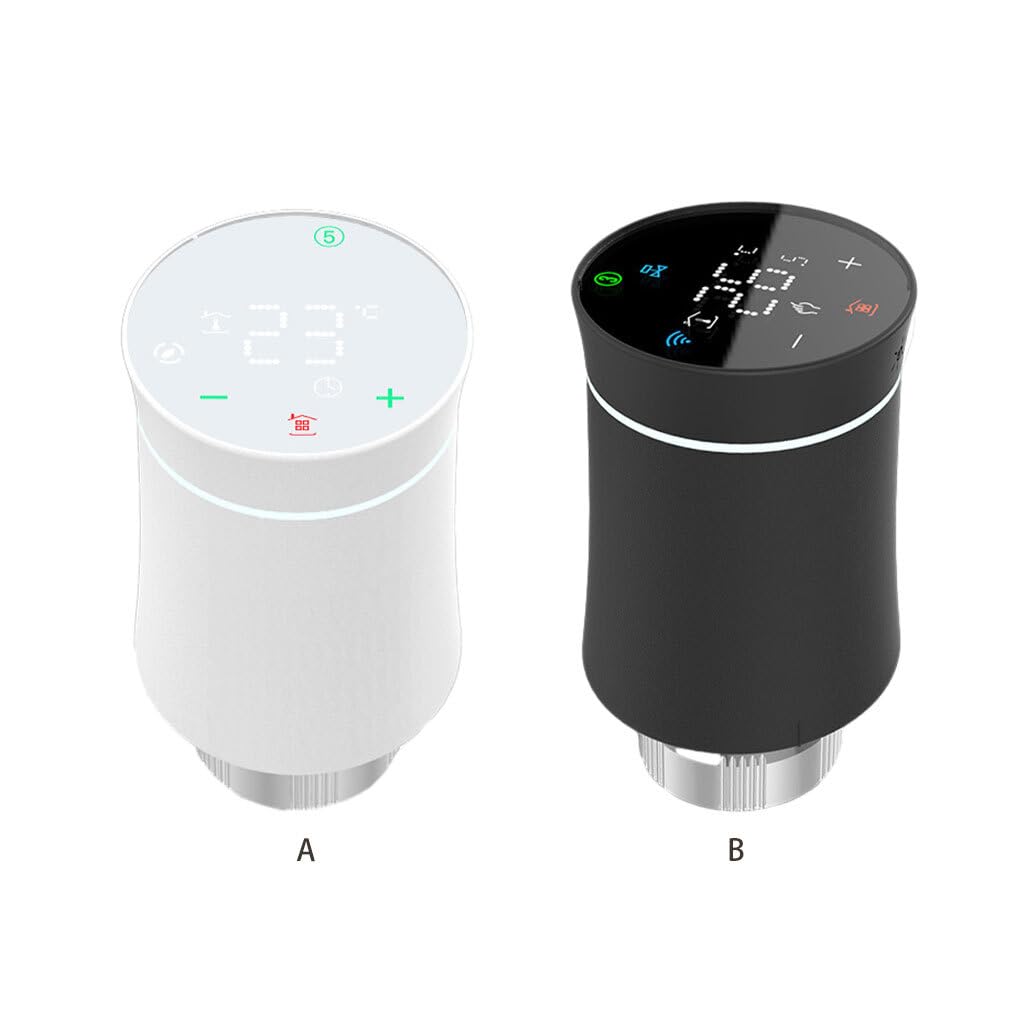 Controlador de termostato de ahorro energía temporización, tiempo programable, calefacción inteligente para el hogar, interruptor ABS, válvula Control remoto aplicación, negro