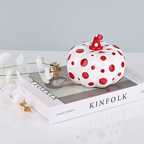 Shengtian Modern Minimalist Polka Dot Pumpkin Creative Decoration Fruit Ornaments Home Decoration Personality Cute Ornaments Garden Landscape Sculpture (F-2(5.12 * 4.33In)) #TOP1