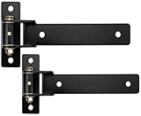 Heavy duty gate hinges for Large Heavy Wooden or Metal gates.13'' hinge opens 180°,Face mount Bolt on or Weld on gate within 900 Lbs, Heavy duty hinge with built-in ball bearings,2 pcs(Patent Pending)