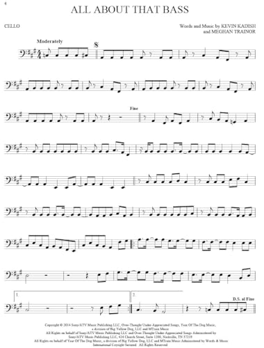 101 Hit Songs for Cello - Sheet Music Songbook | Solo Instrumental Folio for All Levels | Includes All of Me, Clocks, Shake It Off, Uptown Funk, Rolling in the Deep and More - Image 3