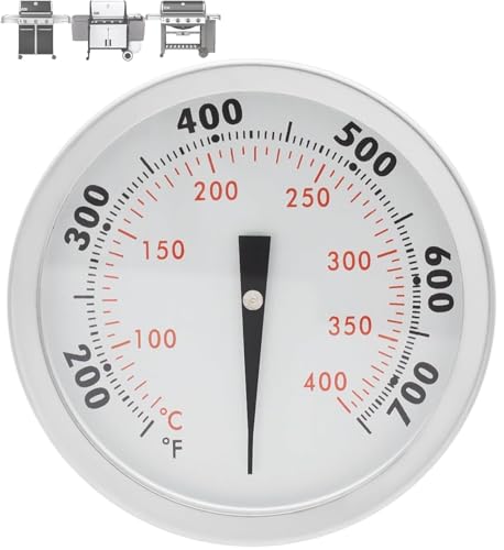 67088 67731 Accurate Lid Grill Thermometer for Weber Genesis Grill Replacement Genesis E310 E330 S330 Thermometer Gauge for Most Weber Genesis Parts GS4 2 &Summit SER 2 3/8 Dia