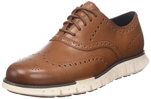 Cole Haan Mens Zerogrand Remastered Wing Tip Oxford, British Tan/Ivory, 11-W US by Cole Haan - Used condition - US$109.31