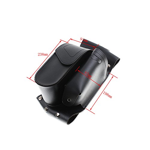 Alforja izquierda para motocicleta con portabotellas, compatible con Harley Touring 1993-2017 miniatura 6