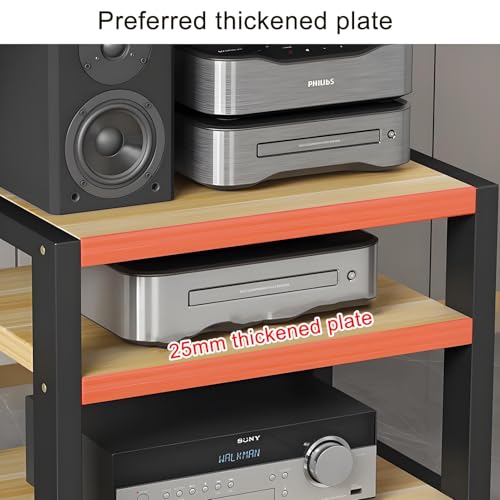 Meuble support audio anti-surchauffe avec étagères réglables
