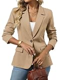 ELLEVEN Blazers for Women Business Casual Work Office Lightweight Stretchy Knit Blazer Long Sleeve...