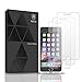Manords Compatible iPhone 6 iPhone 6s iPhone 7 Screen Protector, 4.7-Inch, 9H Hardness Tempered Glass [3 Packs] with Two Extra iPhone 6／6s Phone Case