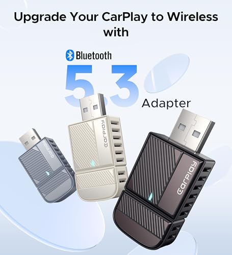 ByteWave CarPlay Wireless Adapter for Apple, Convert Wired to Wireless CarPlay Adapter for iPhone [Mini Size, USB-A & USB-C/Type-C, No Delay, Plug & Play], Compatible with Cars from 2016, Brown - Thumbnail 2