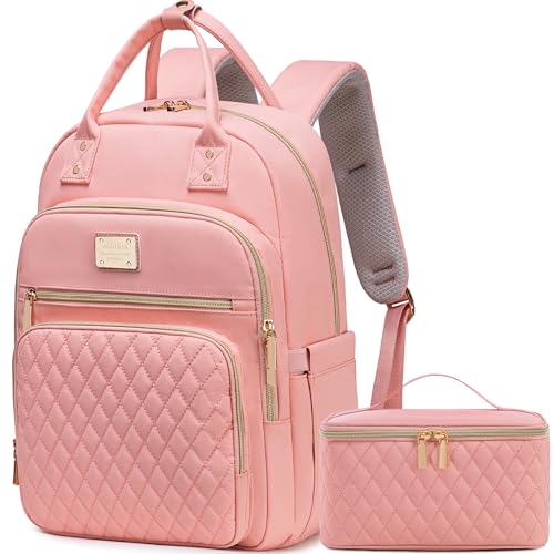 Weitars Lunch Backpack for Women,15.6 Inch Laptop Backpacks Travel Backpack for Women,Work Back pack,Teacher Nurse Back pack Insulated Lunchbox Backpacks by Weitars - Used condition - US$21.85