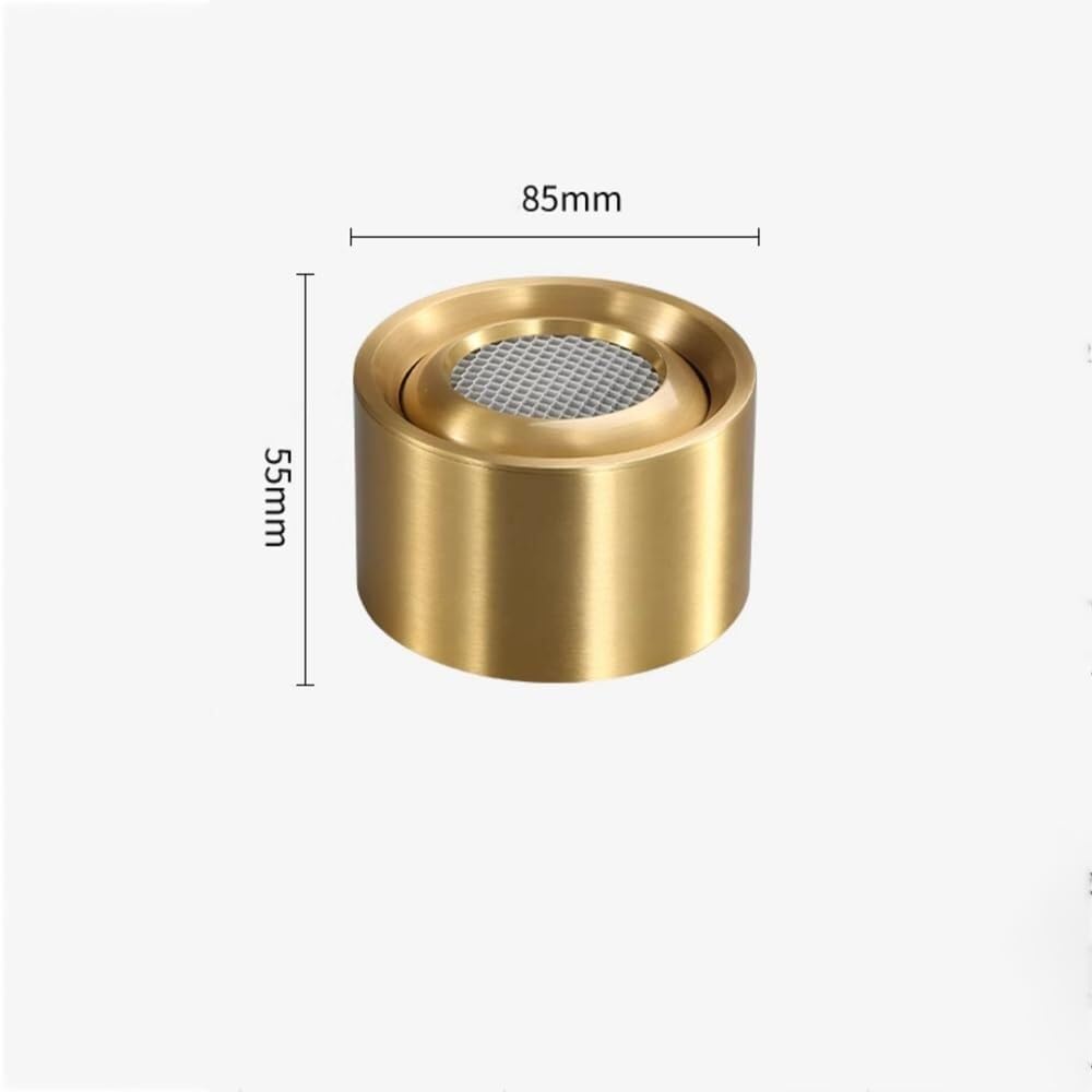 XBTGS Foco Totalmente de Cobre, Foco de Techo LED de 7W, 10W y 12W, Barras de luz de Techo, focos de Techo empotrados, luz de Techo, decoración de Dormitorio, Sala de,7W