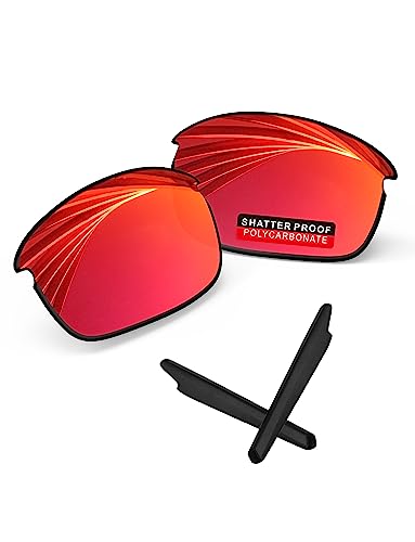 Image of PRO+ Polycarbonate Replacement Lenses & Ear Socks for Oakley Bottle Rocket OO9164 Sunglass