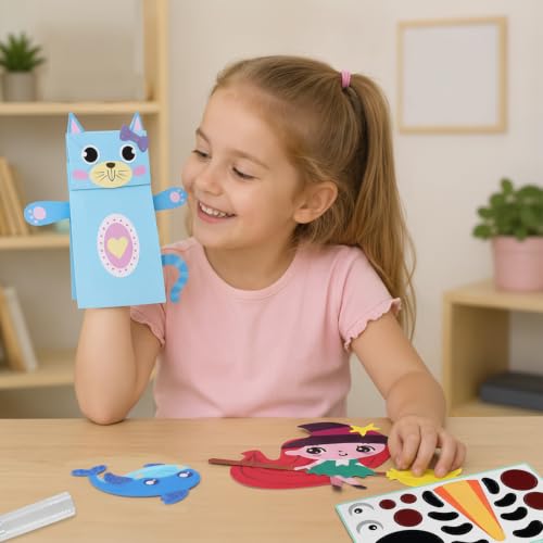 DINSUMRUG Crafts Kit for Kids 4-8 (134 Characters), 20 Animal Arts, All-Inclusive Toddler Craft Box with Paper Plates, Fun Activities, Christmas Gift, Birthday Gifts for Boys and Girls. (Princess) - Image 6