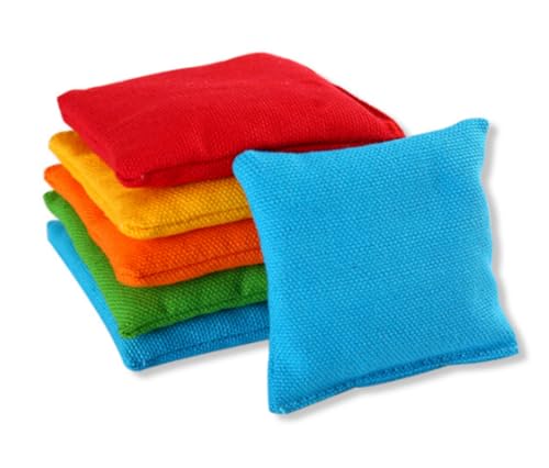 Kikeep Mini Bean Bags for Tossing Small Sized Bean Bags Set of 4 Multiple Random Color (3.9