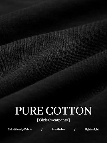 HXP 3 Pack Girls Sweatpants Girls Joggers Soft Cotton Athletic Sweatpants Pants for Kids with Pocket Drawstring3